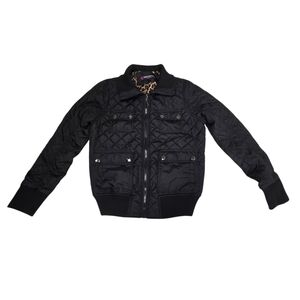 Urban Republic Quilted Black Bomber Jacket